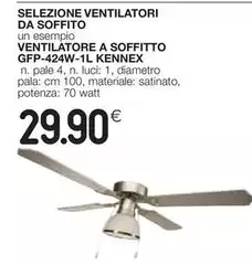 Kennex - Selezione Ventilatori Da Soffito Ventilatore A Soffitto Gfp-424w-il
