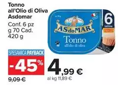 Asdomar - Tonno All'Olio Di Oliva