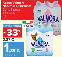 Valmora - Acqua Naturale O Frizzante