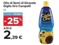 Giglio oro - Olio Di Semi Di Girasole Carapelli
