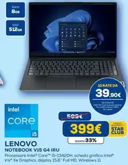 Lenovo - Notebook V15 G4 IRU