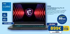 Msi - Notebook Gaming Thin 15 B3VE-20271T