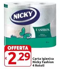 Nicky - Carta Igienica Fashion 4 Rotoli