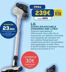 LG - Scopa Ricaricabile Cordzero A9K-LITE1-C