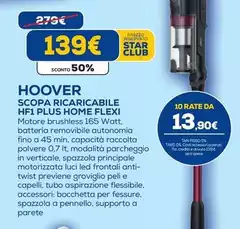 Hoover - Scopa Ricaricabile Hf 1 Plus Home Flexi