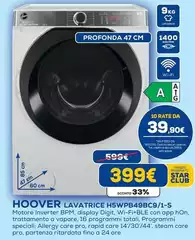 Hoover - Lavatrice H5WPB49BC9/1-S