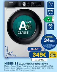 Hisense - Lavatrice WF3S8043BW3