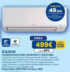 Daikin - Condizionatore Monosplit ArxC35D