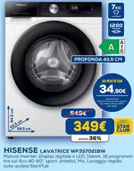 Hisense - Lavatrice WF3S7021BW