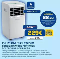 Olimpia splendid - Condizionatore Portatile Dolceclima Compact 8