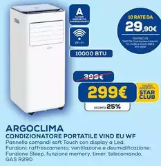 Argoclima - Condizionatore Portatile Vino Eu Wf