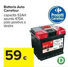 Carrefour - Batteria Auto