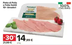 Amadori - Petto Di Pollo A Fette Sottili 10+