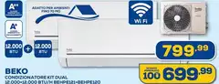 Beko - CondizionatoreKIT Dual 1200312000 Rtj H BEbPI21-BHEPF120