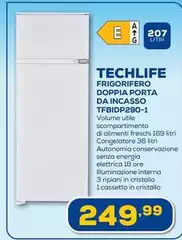 Energia - Frigorifero Doppia Porta Da Incasso TfbiDP290-1