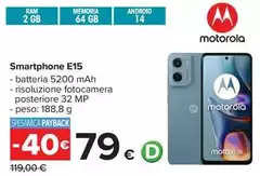Motorola - Smartphone E15