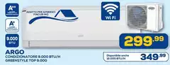Argo - Condizionatore 9000 Btu/h Greenstyle Top 9000