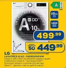 LG - Lavatrice 10 Kg - F4R3010NSWW