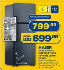 Haier - Frigorifero Doppia Porta HPR5718DNMB