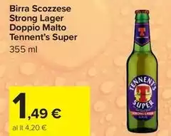 Tennent'S - Birra Scozzese Strong Lager Doppio Malto Super