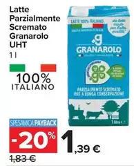 Granarolo - Latte Parzialmente Scremato UHT