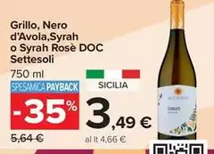 Settesoli - Grillo, Nero D'Avola, Syrah O Syrah Rosè DOC