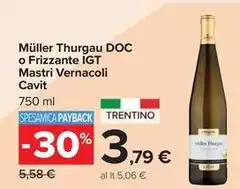 Cavit - Müller Thurgau DOC O Frizzante IGT Mastri Vernacoli