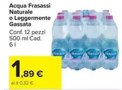 Frasassi - Acqua  Naturale O Leggermente Gassata