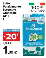 Granarolo - Latte Parzialmente Scremato UHT