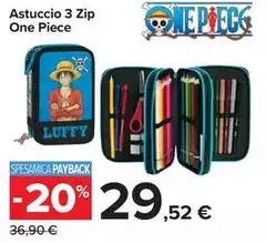 Astuccio 3 Zip One Piece