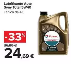 Total - Lubrificante Auto 5W40