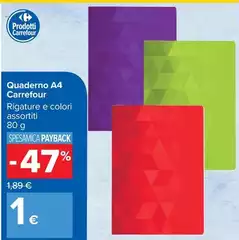 Carrefour - Quaderno A4