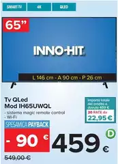 Samsung - Tv Qled Mod IH65UWWQL