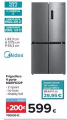 Midea - Frigorifero 4 Porte MDRF632F