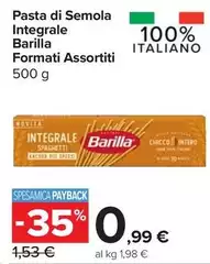 Barilla - Pasta Di Semola Integrale