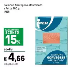 Iper - Salmone Norvegese Affumicato A Fette