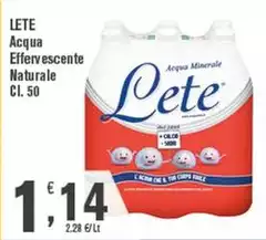Lete - Acqua Effervescente Naturale