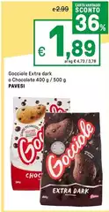 Pavesi - Gocciole Extra Dark O Chocolate