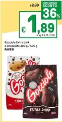 Pavesi - Gocciole Extra Dark O Chocolate