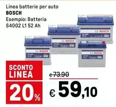 Bosch - Linea Batterie Per Auto