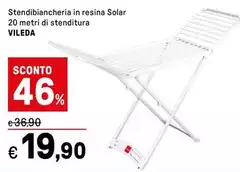 Vileda - Stendibiancheria In Resina Solar 20 Metri Di Stenditura