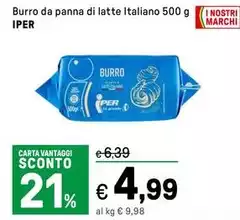 Iper - Burro Da Panna Di Latte Italiano