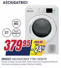 Indesit - Asciugatrice YTMT1182XITR