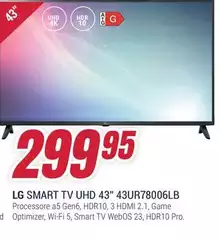 LG - Smart Tv Uhd 43" 43UR78006LB 