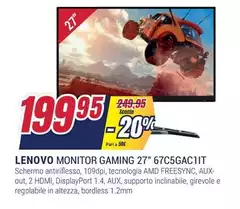 Lenovo - Monitor Gaming 27" 67C5GAC1IT 
