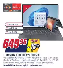 Lenovo - Notebook 82XX00CVIX