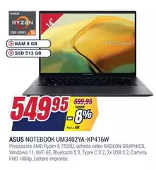 Asus - Notebook UM3402YA-KP416W