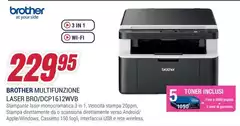 Brother - Multifunzione Laser BRO/DCP1612WVB