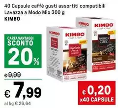 Kimbo - 40 Capsule Caffè