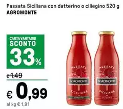 Agromonte - Passata Siciliana Con Datterino O Ciliegino